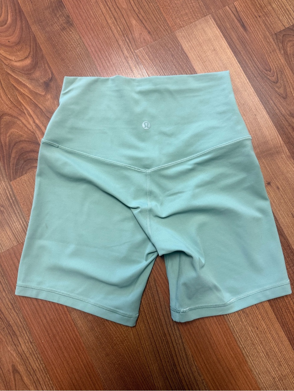 lululemon athletica High-Rise Bike Shorts in Sage Green